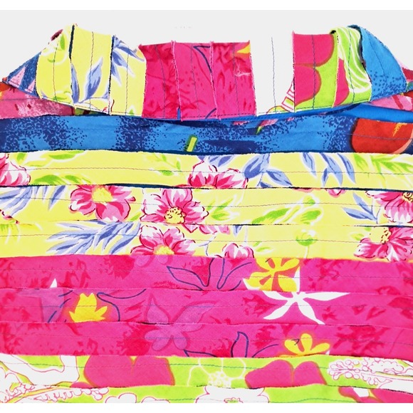 Patchwork Cut & Sew Button Down Jacket Womens XL‎ Bright Festive Floral Cottage - Picture 8 of 12